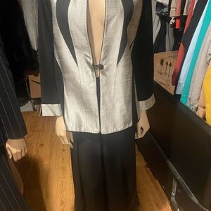 Elegant Black and Silver Women's Jacket